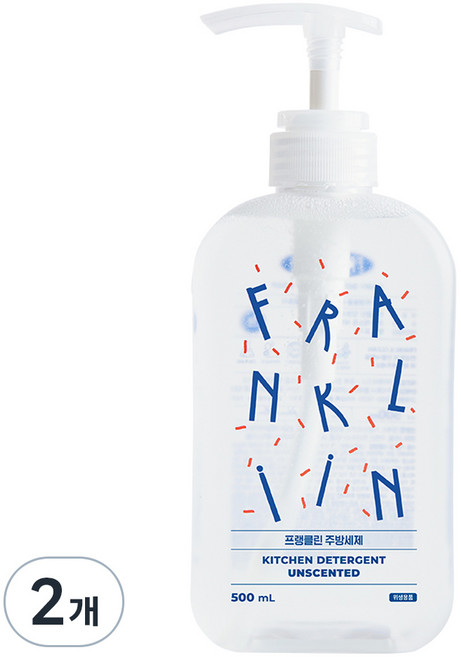 프랭클린 주방세제&젖병세정제, 500ml, 2개