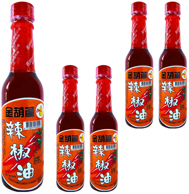 金葫蘆 辣椒油, 220ml, 5瓶