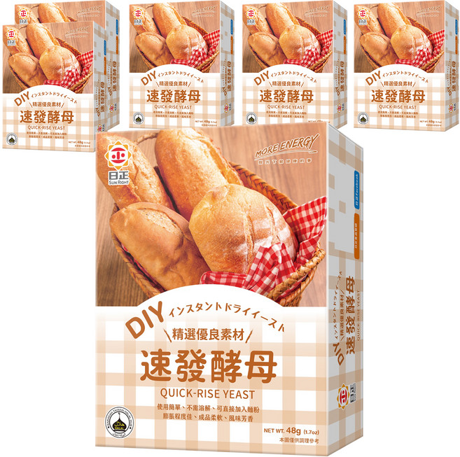 日正食品 速發酵母 4包, 48g, 6盒