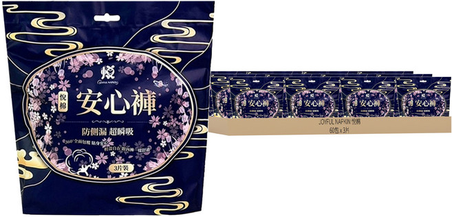 JOYFUL NAPKIN 悅棉 棉柔安心褲, M~L(80~105cm), 180片, 1組