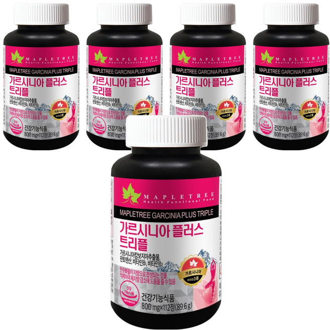 메이플트리 가르시니아 플러스 트리플, 112정, 5개