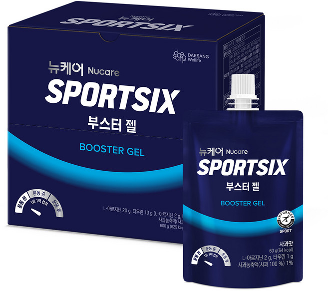 뉴케어스포식스 부스터 젤 헬스보충식품 10p, 600g, 1개