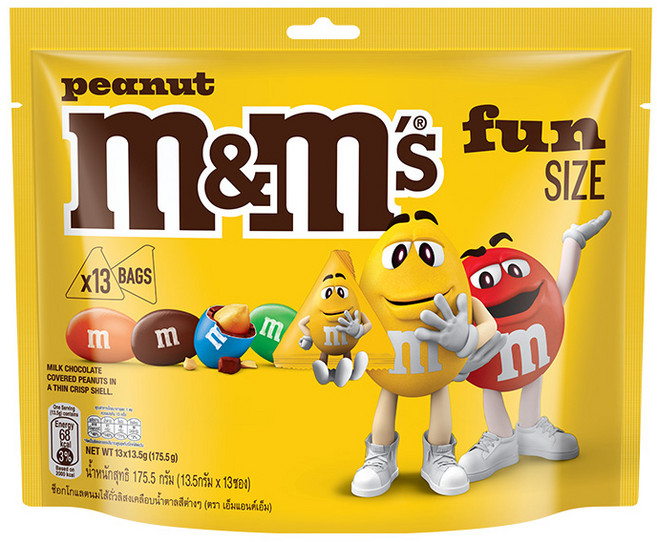 엠앤엠즈 피넛 펀사이즈 초콜릿, 175.5g, 1개