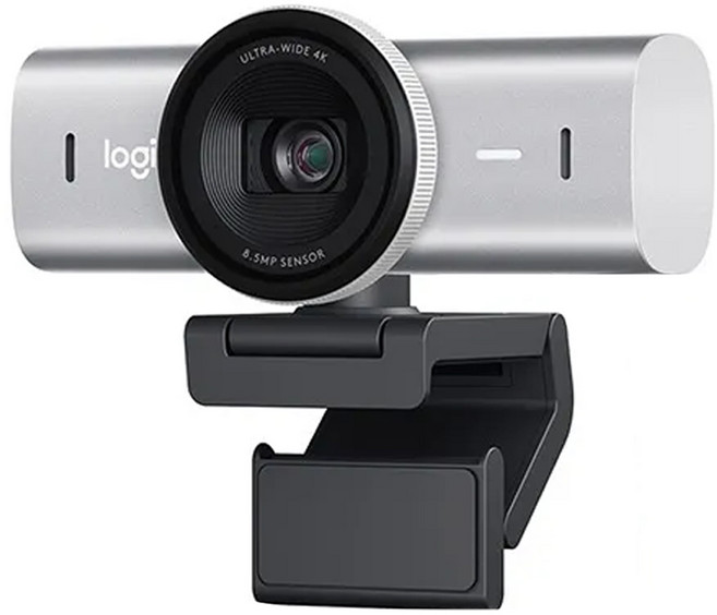 logitech 羅技 MX Brio Ultra HD 網路攝影機, VU0066, 珍珠白
