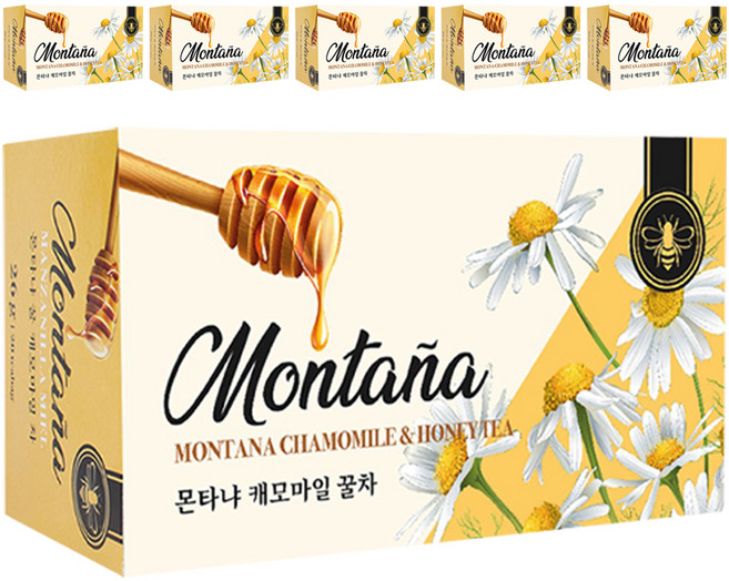 몬타냐 캐모마일 꿀차, 1.3g, 20개입, 6개