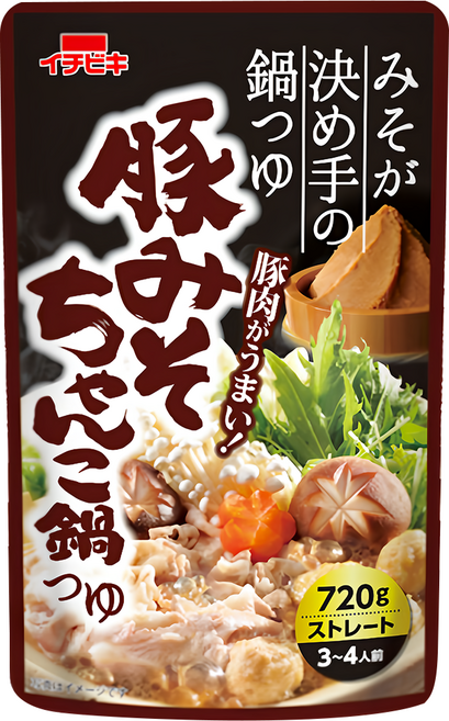 ICHIBIKI 一引 火鍋高湯底 豬肉專用味噌風味, 1個, 720g
