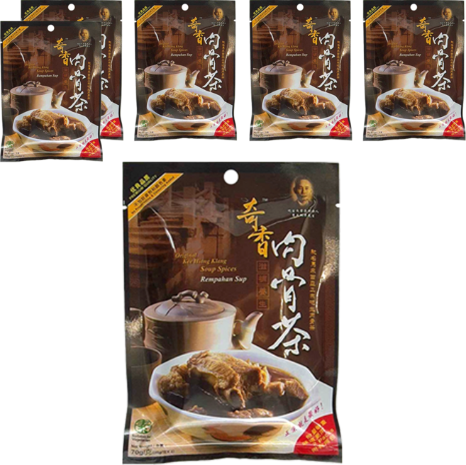 奇香 肉骨茶 湯料包, 35g, 2包, 6袋