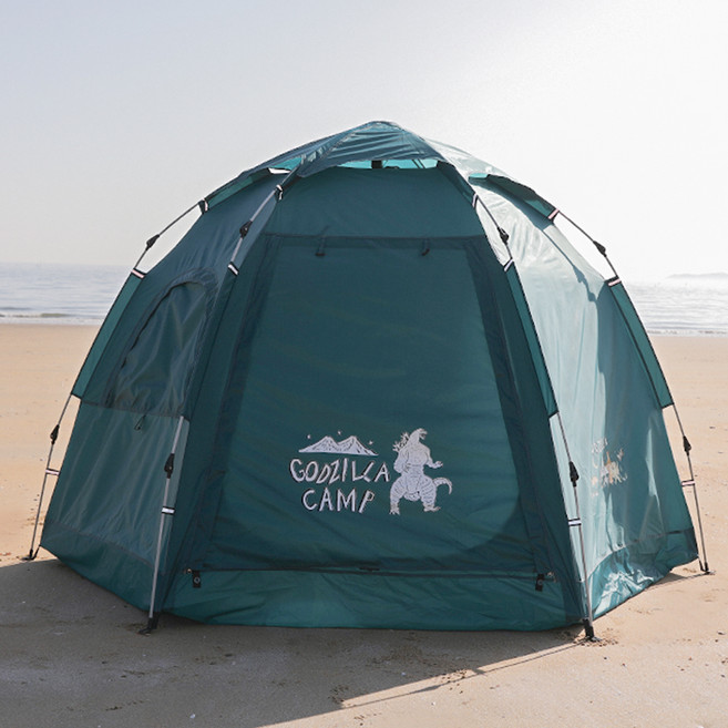 스위스마운틴 고질라 헥사돔 원터치 텐트, 코발트블루, 5~6인용