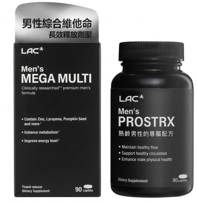 LAC 利維喜 美佳男用綜合維他命, 1個, 90顆
