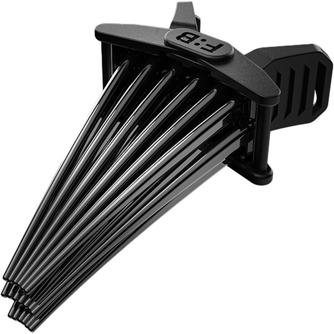 포뷰트 앞머리 고정 헤어 볼륨 핀처 L, 블랙, 1개