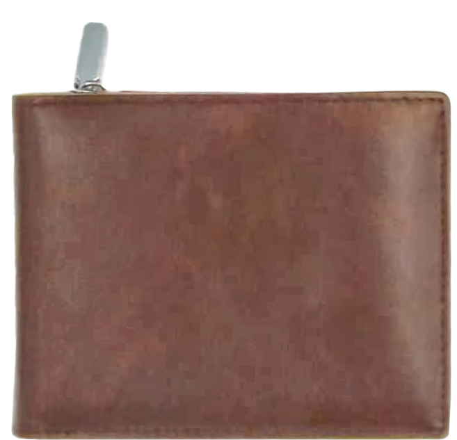 簡約復古RFID真皮大容量男士短夾