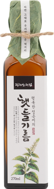 지리산처럼 저온압착 국산 햇들기름, 270ml, 1개