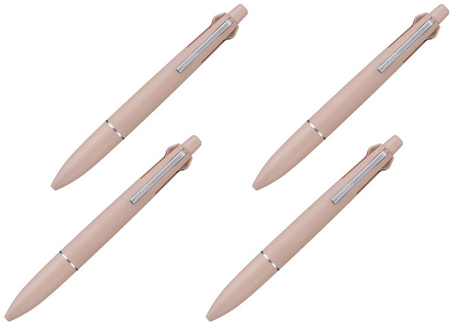 Uni 三菱 JETSTREAM 輕觸感墨水多功能筆 MSXE-LS 0.5mm, 4個, 珊瑚粉