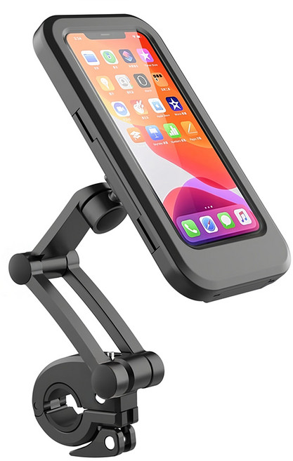 全包覆防水多用手機支架, 黑色, 1個