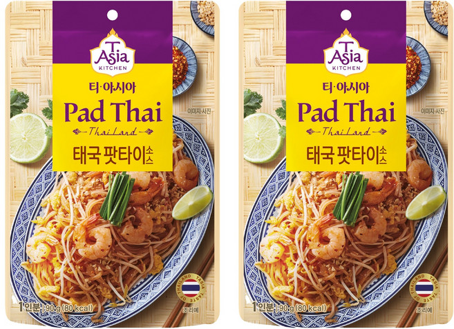 티아시아키친 태국 팟타이 소스, 90g, 2개