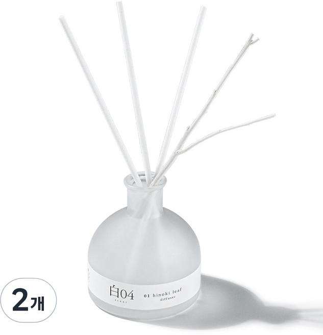 순백수 히노키 디퓨저, 편백잎향, 150ml, 2개