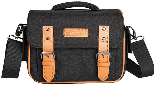 prowell 普樂威 一機兩鏡相機保護包/休閒攝影斜背包 側背包 附防雨罩 WIN-22260, 1個, 黑色