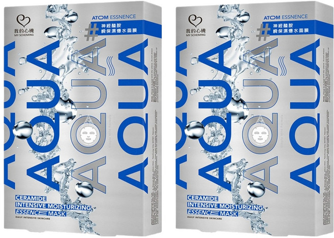 MY SCHEMING 我的心機 神經醯胺 瞬保濕爆水面膜, 6片, 2盒