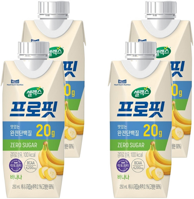 Selex Pro-Fit 香蕉, 250ml, 4個