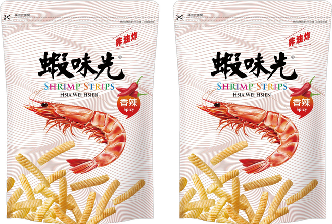 裕榮食品 蝦味先 香辣, 300g, 2包