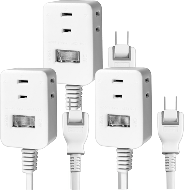 SUPERCELL 超電王 SNB2131-15 1開3插15尺2P延長線, 白色, 3個, 4.5m