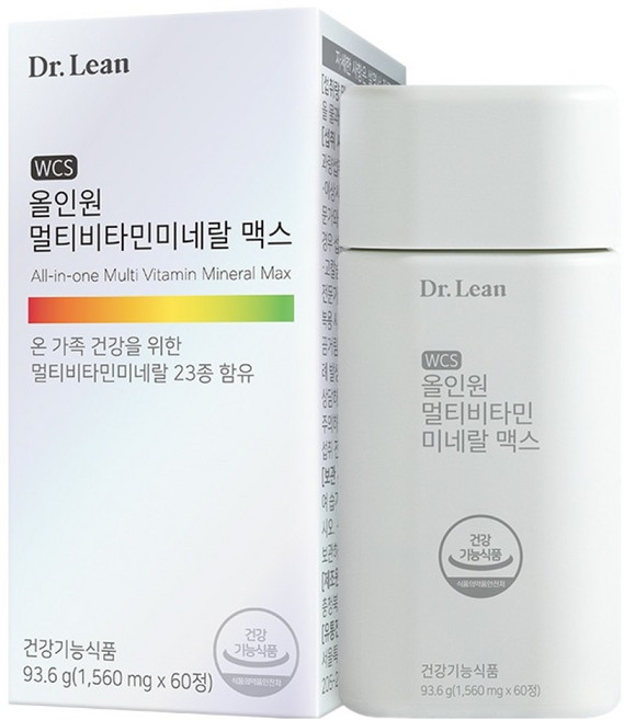 Dr.Lean All-in-One 綜合維他命礦物質 Max, 1個, 60錠