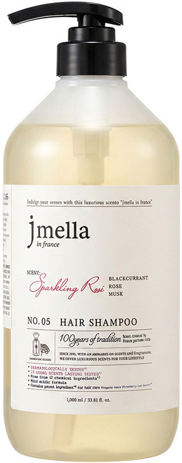 jmella 香槟玫瑰洗髮精, 1L, 1瓶