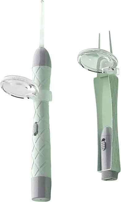 EZlife 輕鬆家 USB充電掏耳勺鑷子二件套組, 2件, 1組