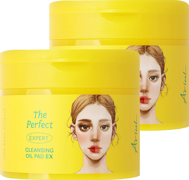 아리얼 더 퍼펙트 클렌징 오일 패드 EX, 60매입, 2개