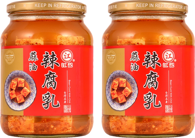 江記 麻油辣腐乳, 750g, 2罐