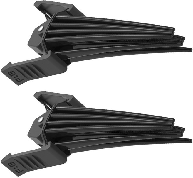 포뷰트 헤어 볼륨 핀처 앞머리 고정 집게핀 미용소품, 블랙, 2개