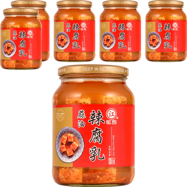 江記 麻油辣腐乳, 750g, 6罐