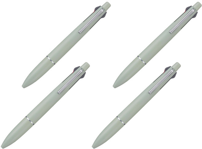 Uni 三菱 JETSTREAM 輕觸感墨水多功能筆 MSXE-LS 0.5mm, 4個, 草綠色