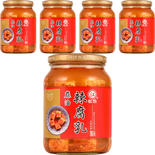 江記 麻油辣腐乳, 750g, 5罐