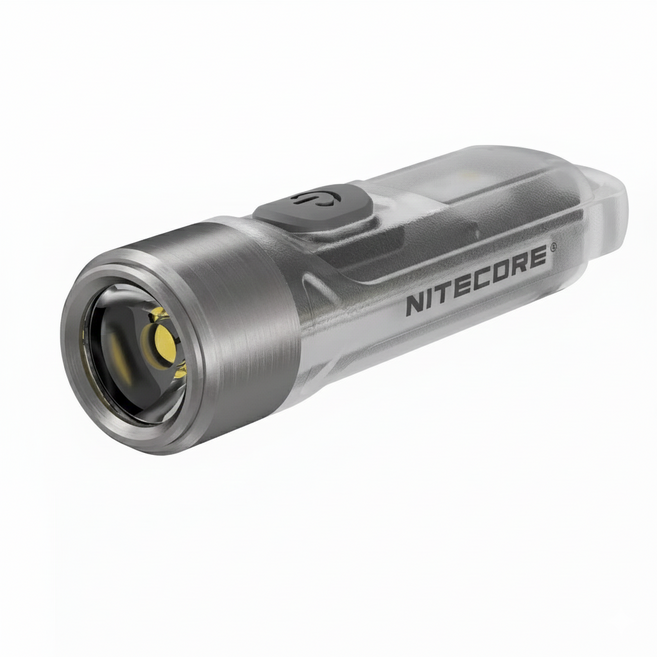 NITECORE 奈特科爾 Tiki GITD 鑰匙圈燈, 銀色 + 透明色, 1個