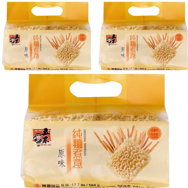 五木 純麵煮意 原味 8入, 504g, 3包