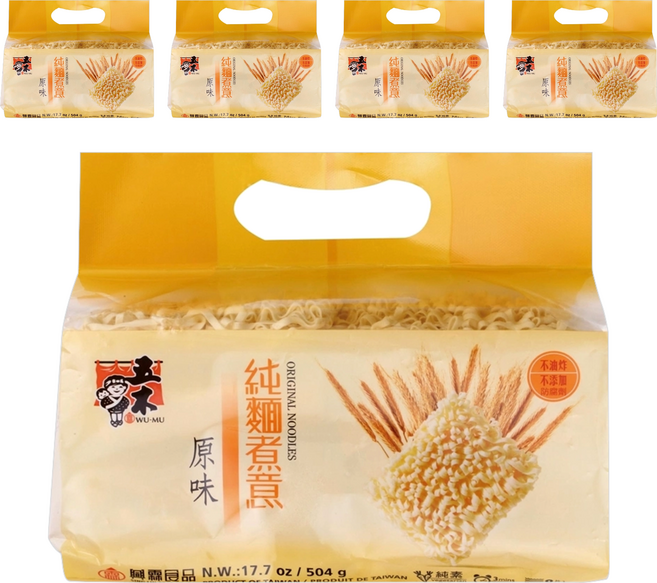 五木 純麵煮意 原味 8入, 504g, 5包