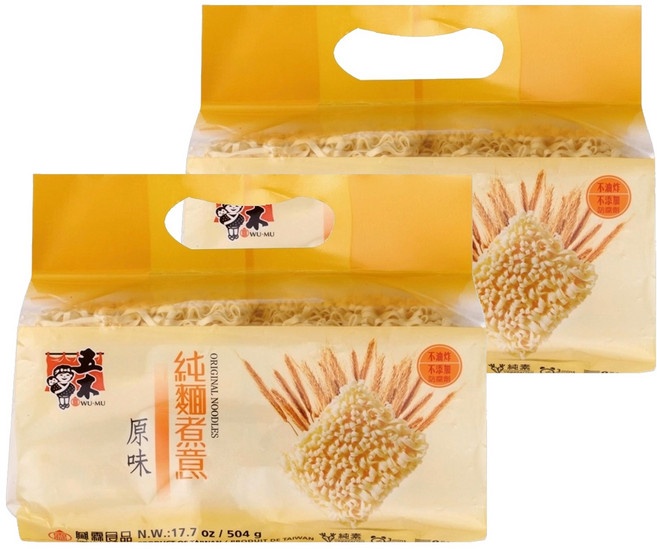 五木 純麵煮意 原味 8入, 504g, 2包