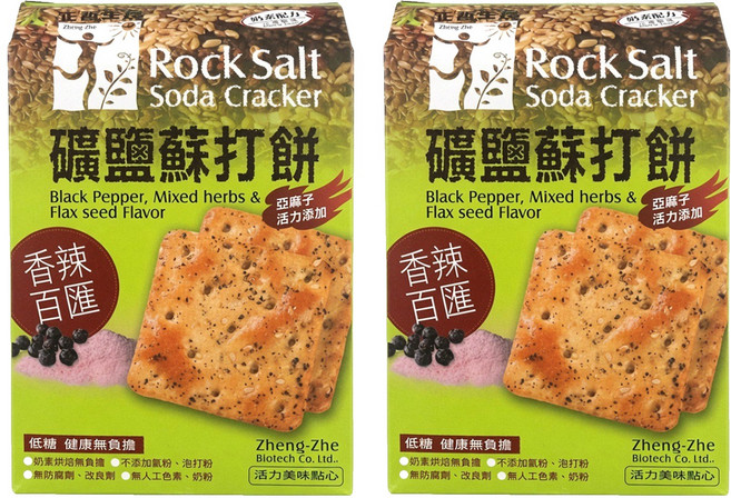 正哲生技 礦鹽蘇打餅 香辣百匯, 380g, 2包