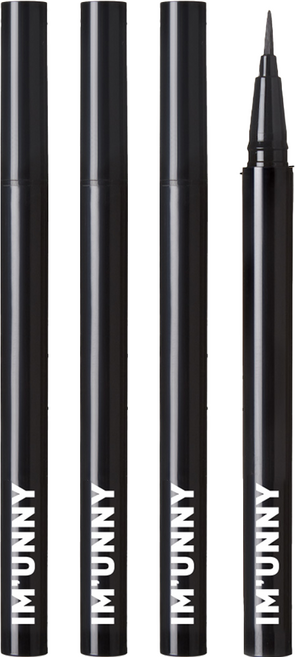 아임유니 스키니 핏 펜 아트 리퀴드 아이라이너, A01 킬블랙, 5개