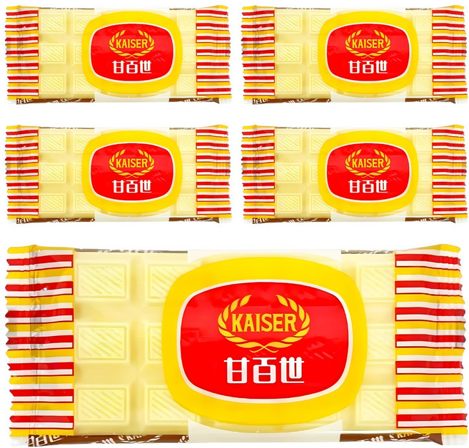 KAISER 甘百世 白巧克力糖, 30g, 5片