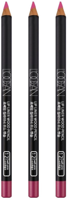 로쎄앙 우드 펜슬 립라이너 4 x 150 mm, 12호 소프트핑크, 3개