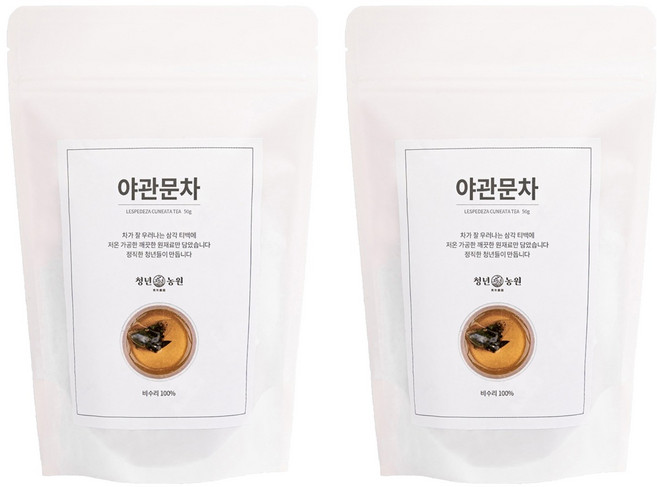 청년농원 저온가공 야관문차 삼각티백, 1g, 50개입, 2개