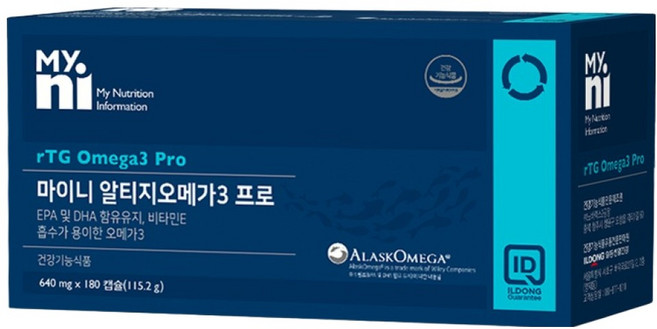 마이니 알티지 오메가3 프로, 180정, 1개