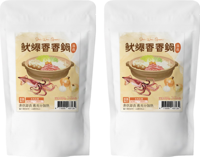 十味觀 魷爆香香鍋, 600g, 2個