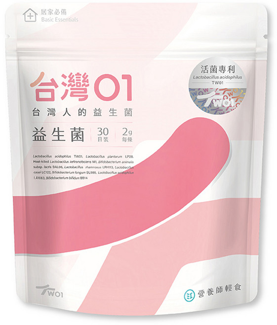 營養師輕食 台灣01益生菌, 2g, 30條, 1袋