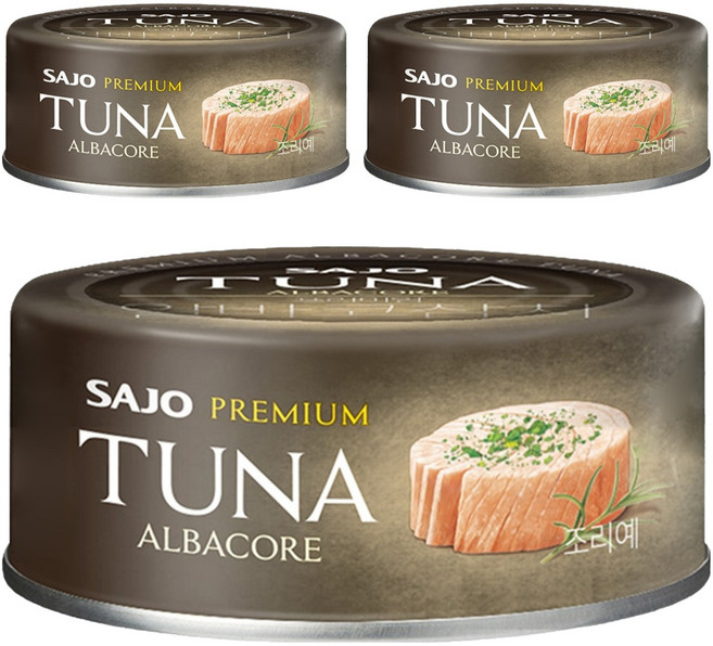 사조 프리미엄 알바코 참치, 100g, 3개