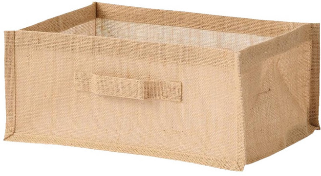 MUJI 無印良品 黃麻收納袋, 棕色, 1個
