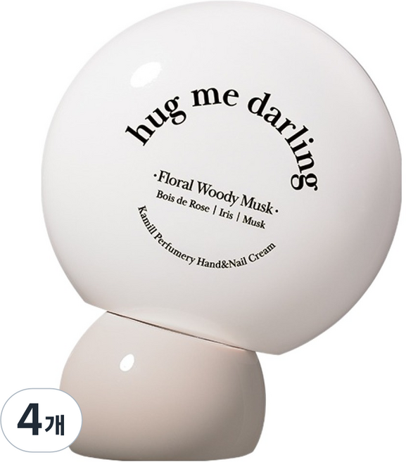 카밀 퍼퓨머리 핸드앤네일 크림 허그 미 달링, 4개, 50ml