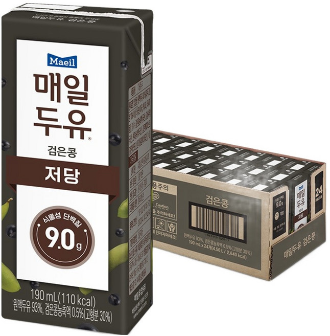 매일두유 검은콩, 190ml, 24개